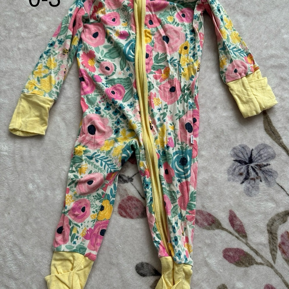 Little sleepies secret garden zippie